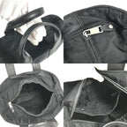 Hermes Handbag Acapulco PM Nylon Leather Black — view 8