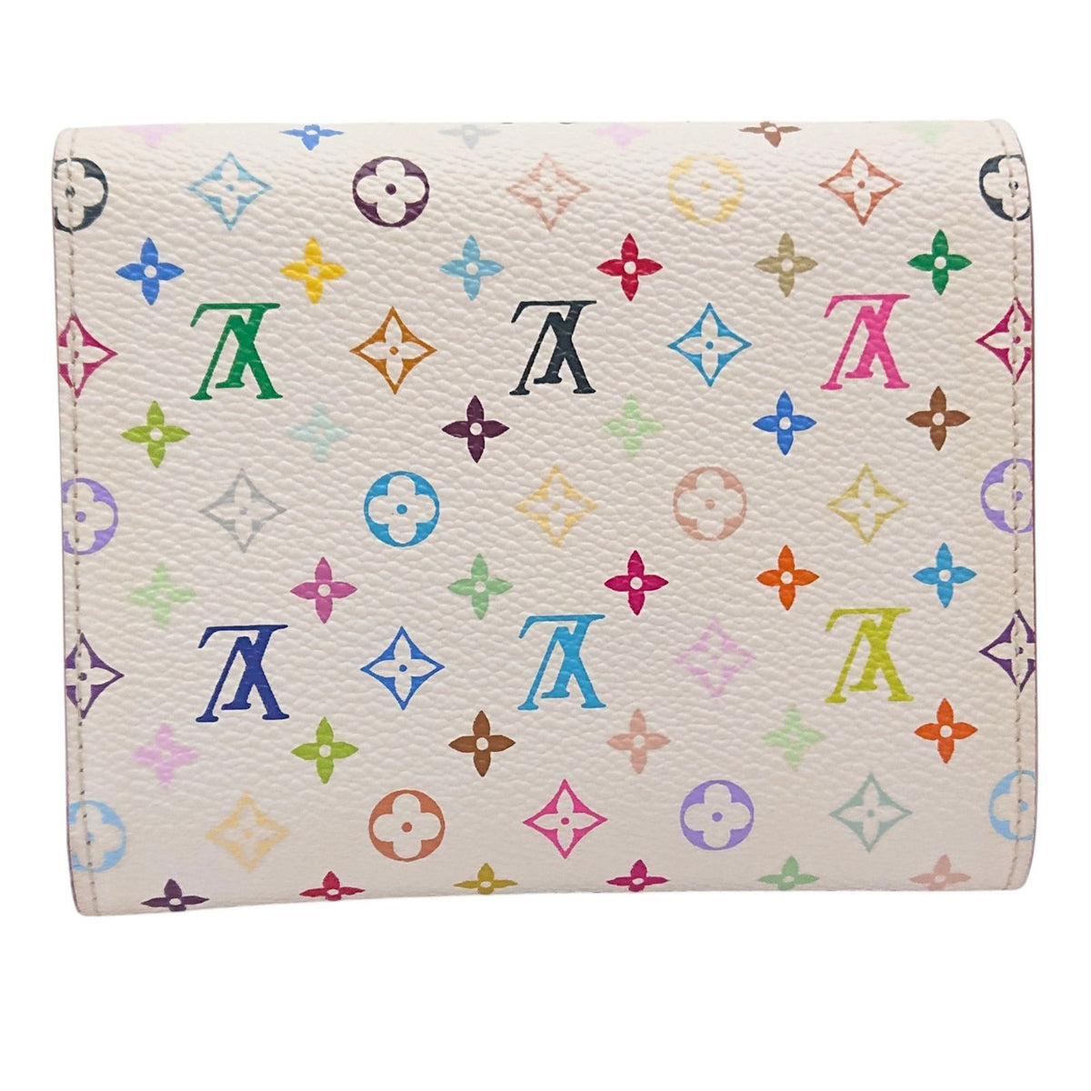 Louis Vuitton Portefeuille Joy Monogram Multicolor Blanc Orange Trifold Wallet — view 2