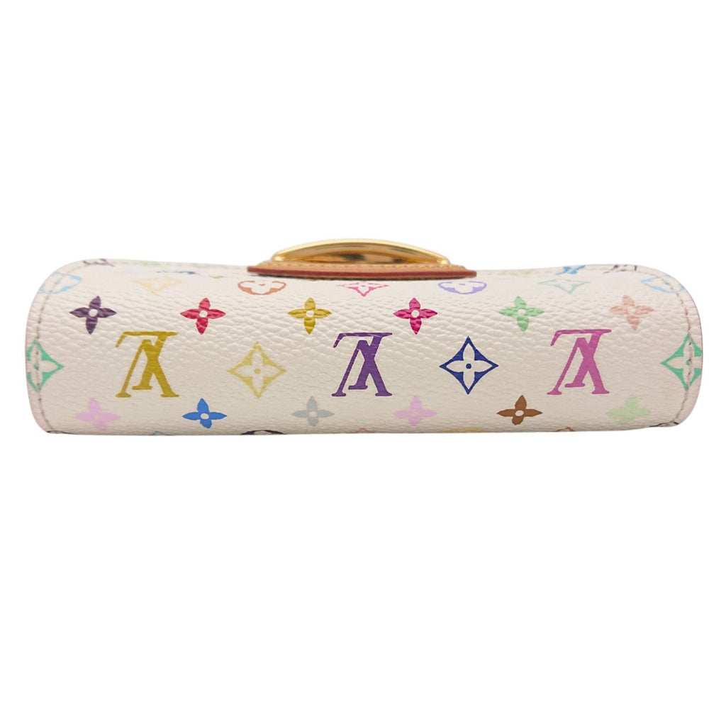 Louis Vuitton Portefeuille Joy Monogram Multicolor Blanc Orange Trifold Wallet — view 7