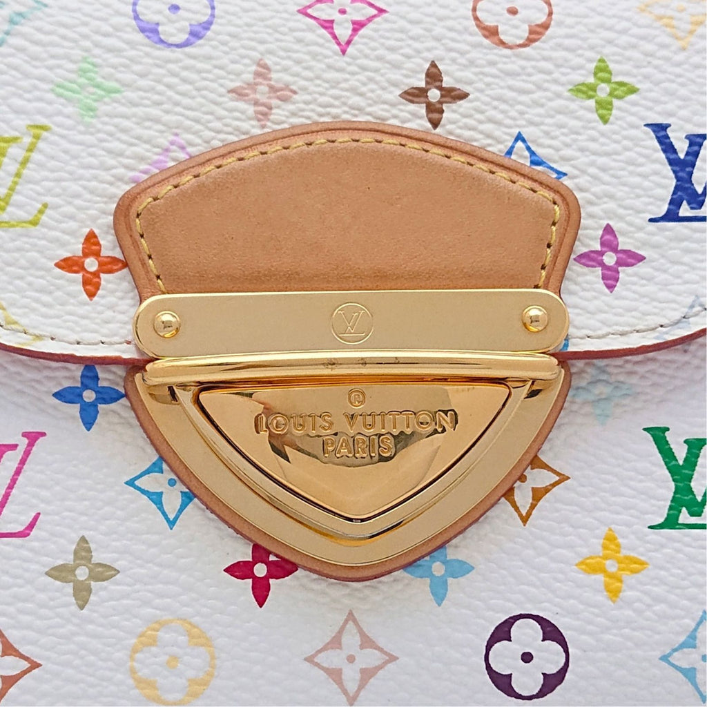 Louis Vuitton Portefeuille Joy Monogram Multicolor Blanc Orange Trifold Wallet — view 3