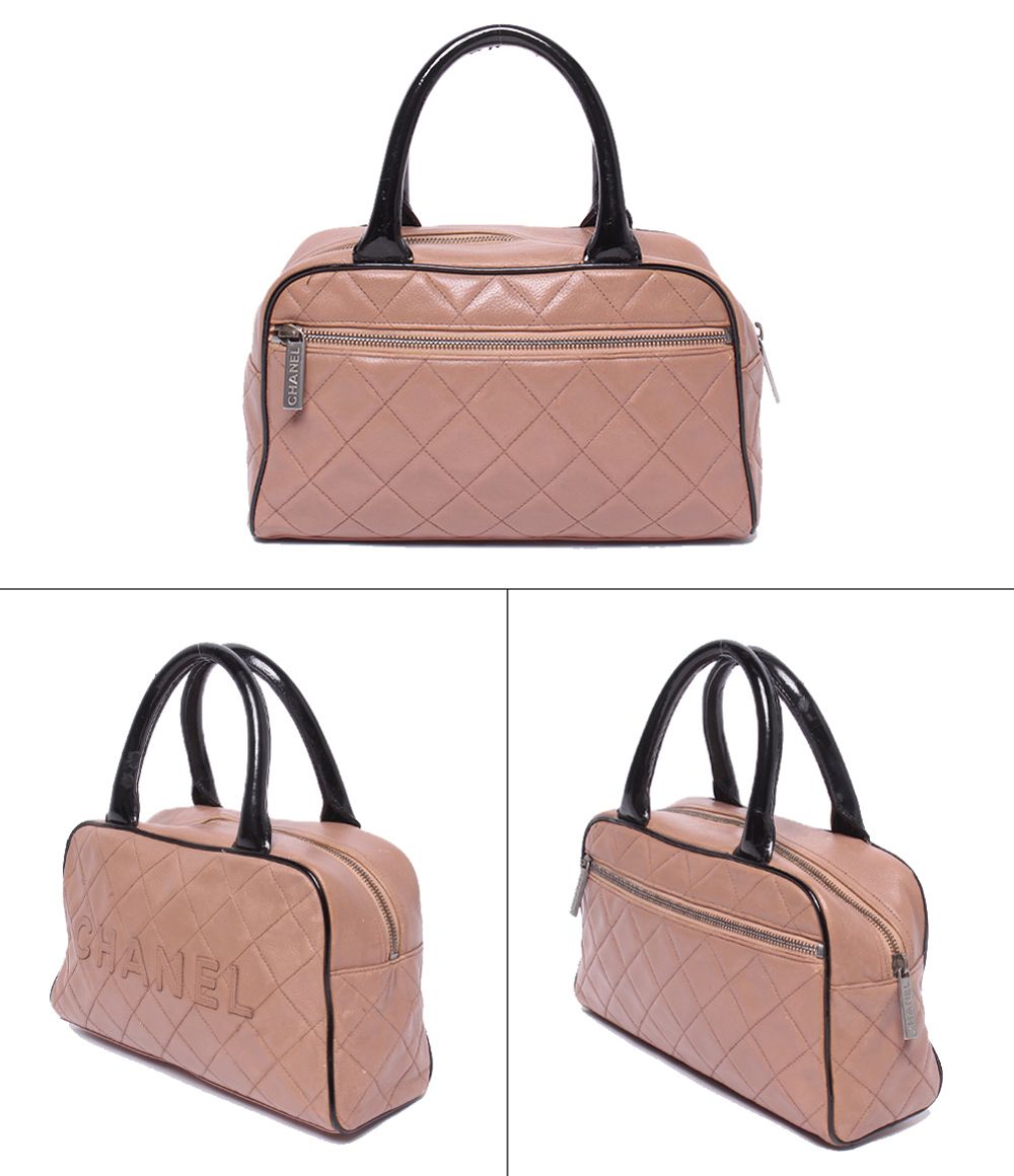 Chanel Bowling Bag Quilted Silver — view 2