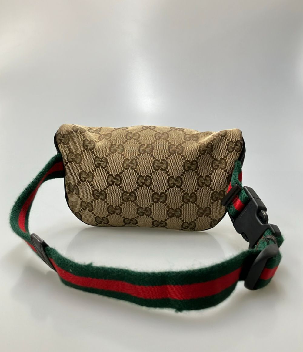 Gucci Waist Pouch Belt Bag Leather GG Canvas Kids — view 2