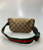 Gucci Waist Pouch Belt Bag Leather GG Canvas Kids — view 2