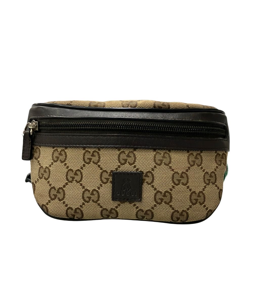 Gucci Waist Pouch Belt Bag Leather GG Canvas Kids
