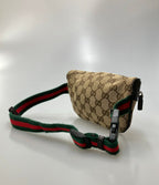 Gucci Waist Pouch Belt Bag Leather GG Canvas Kids — view 3