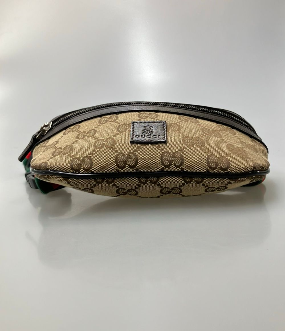 Gucci Waist Pouch Belt Bag Leather GG Canvas Kids — view 4