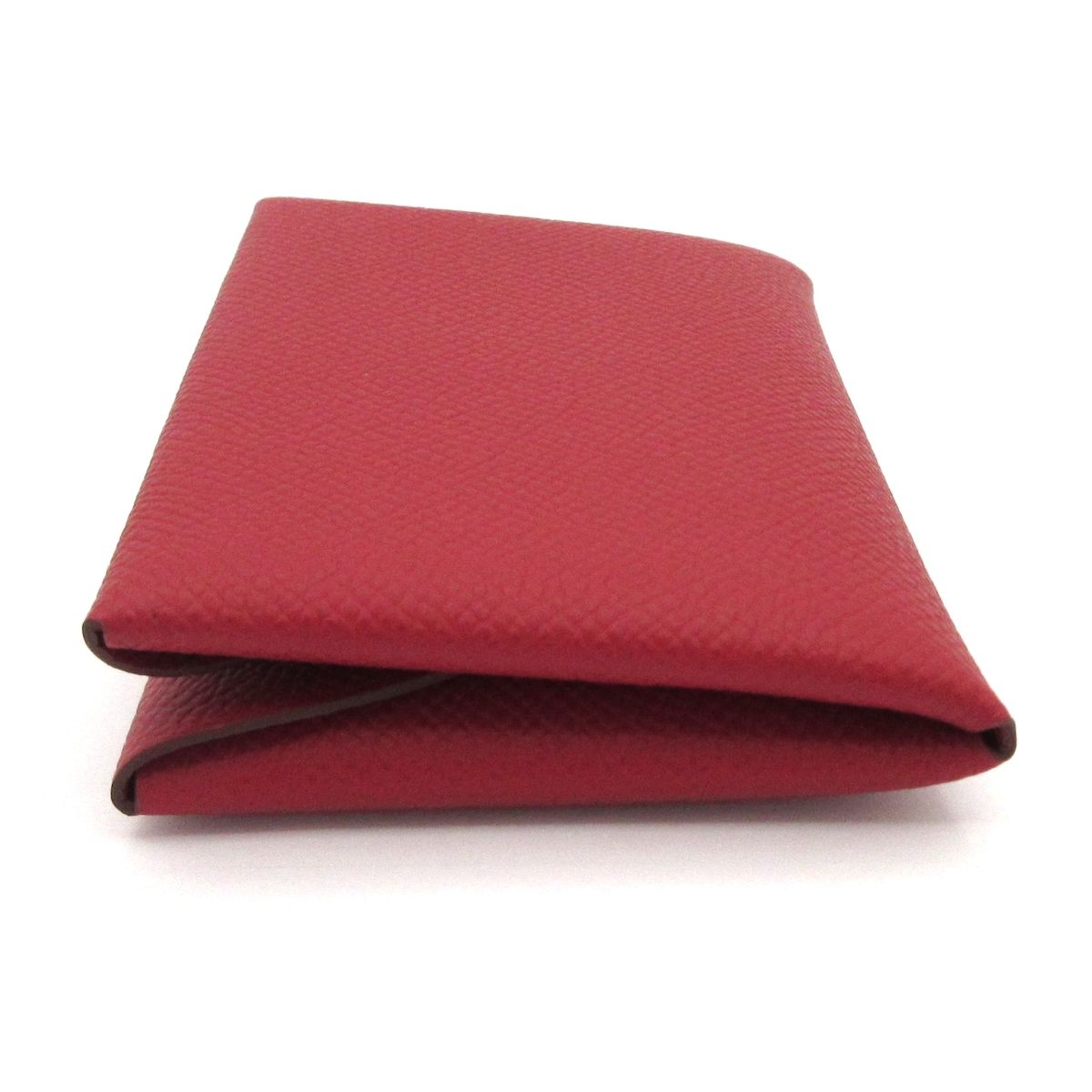 Hermes Coin Purse Calvi Duo Ruby Silver — view 8