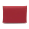 Hermes Coin Purse Calvi Duo Ruby Silver