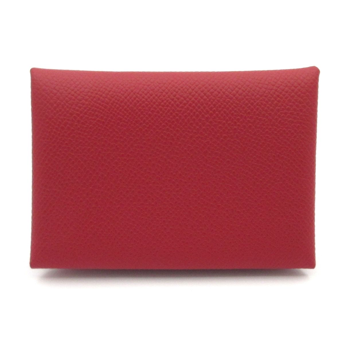 Hermes Coin Purse Calvi Duo Ruby Silver