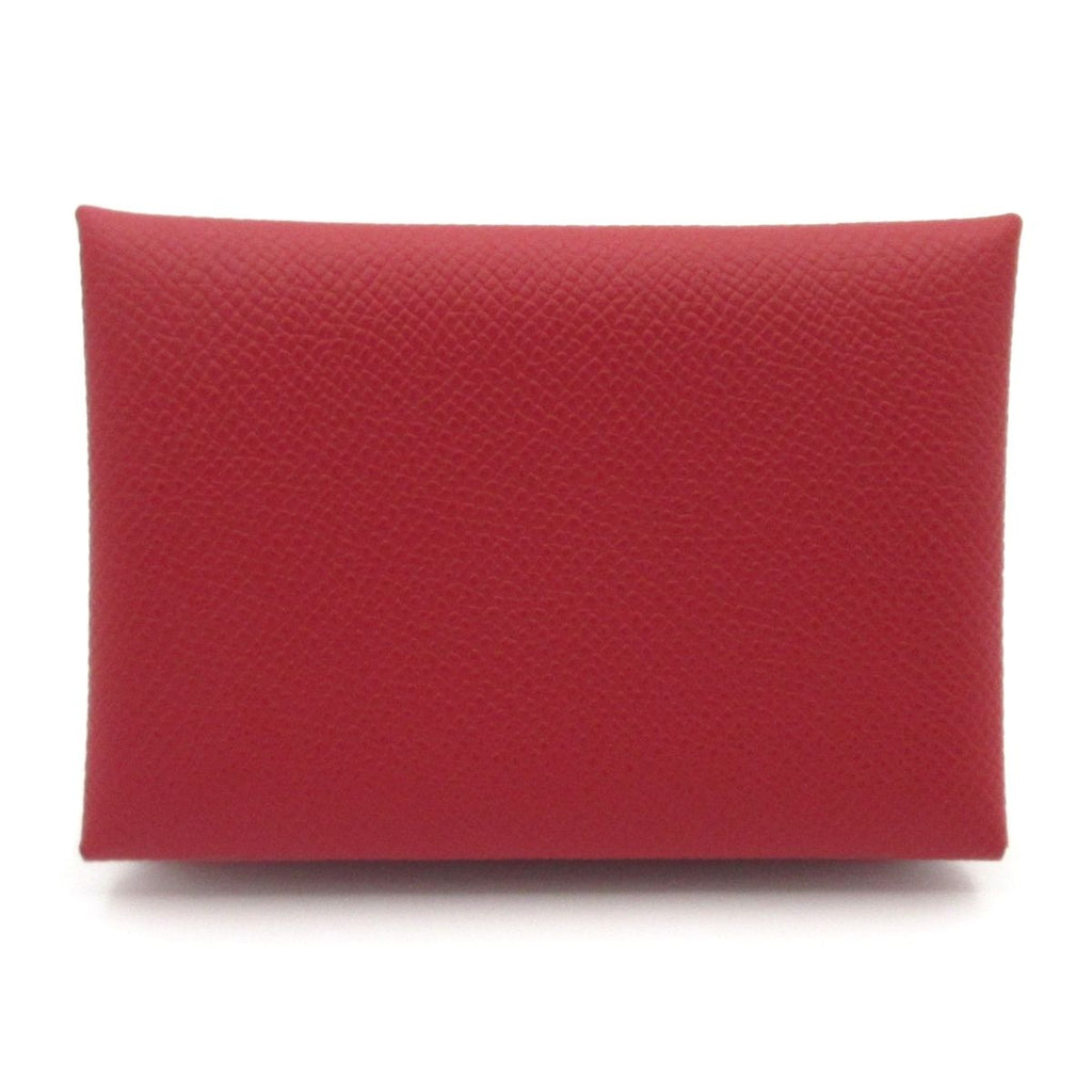 Hermes Coin Purse Calvi Duo Ruby Silver — view 2