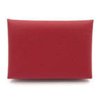 Hermes Coin Purse Calvi Duo Ruby Silver — view 2