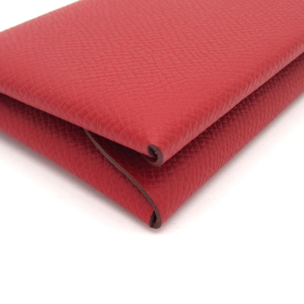 Hermes Coin Purse Calvi Duo Ruby Silver — view 6
