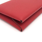 Hermes Coin Purse Calvi Duo Ruby Silver — view 6