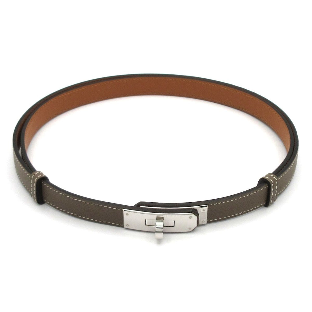 Hermes Belt Kelly Etoupe Silver 2024.2