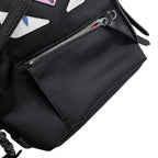 Fendi Backpack Bugs Monster Leather Nylon Black — view 7