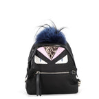 Fendi Backpack Bugs Monster Leather Nylon Black