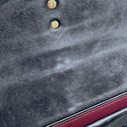 Gucci Handbag Sylvie 1969 Top Handle Patent 2-Way Shoulder Black — view 8