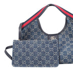 Gucci Tote Bag Giglio GG Denim Small Sherry Line — view 6