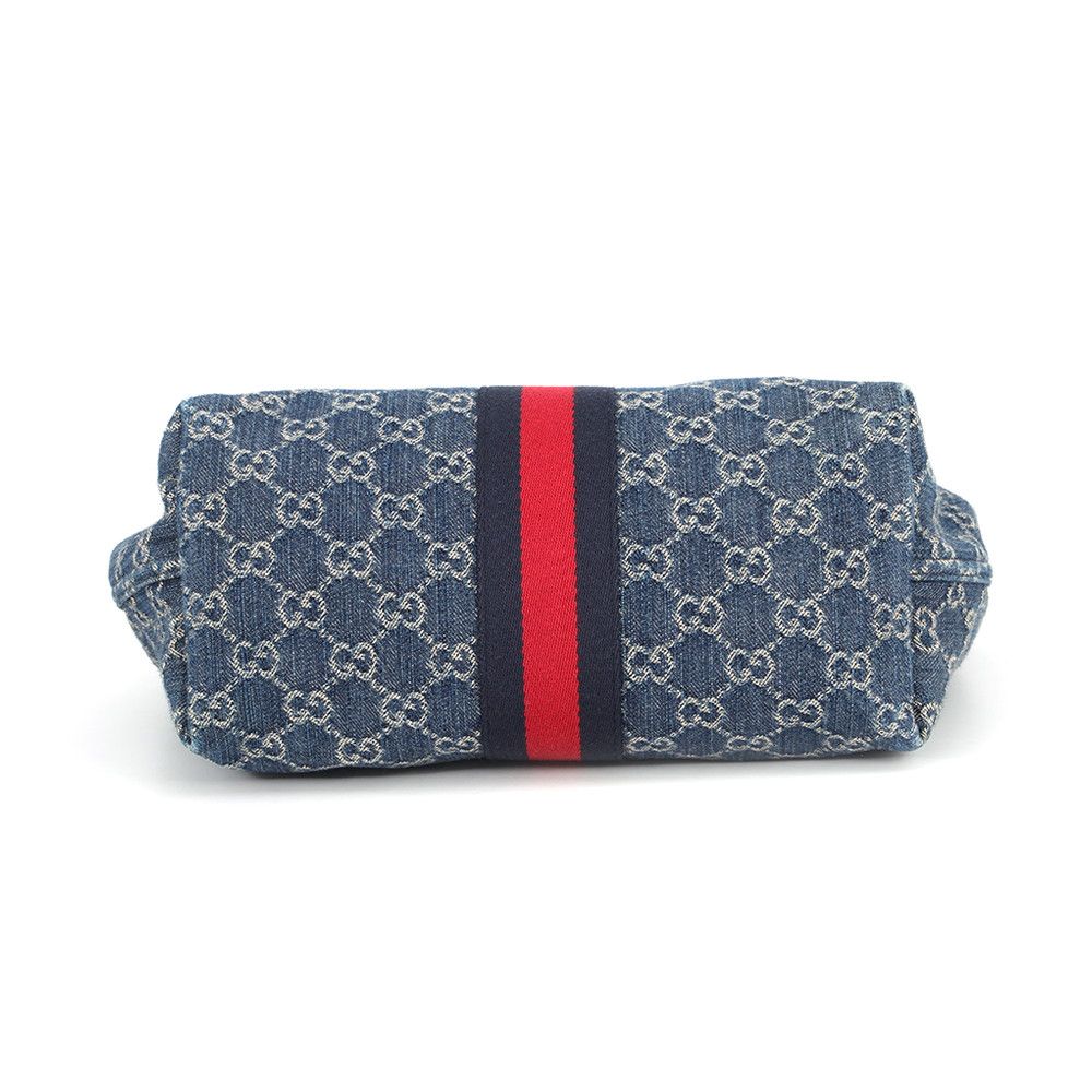 Gucci Tote Bag Giglio GG Denim Small Sherry Line — view 3