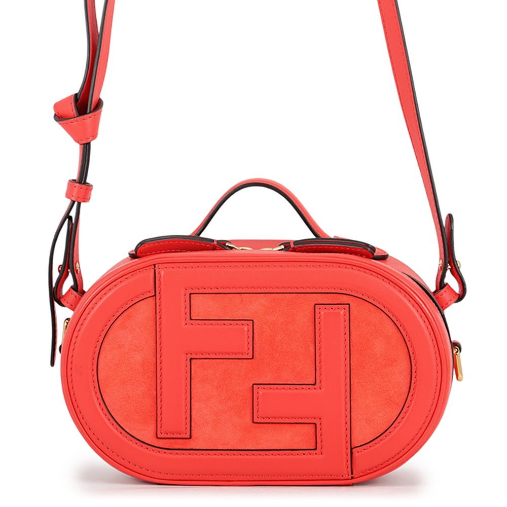 Fendi Shoulder Bag O'lock Small Leather Suede