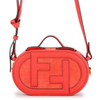 Fendi Shoulder Bag O'lock Small Leather Suede