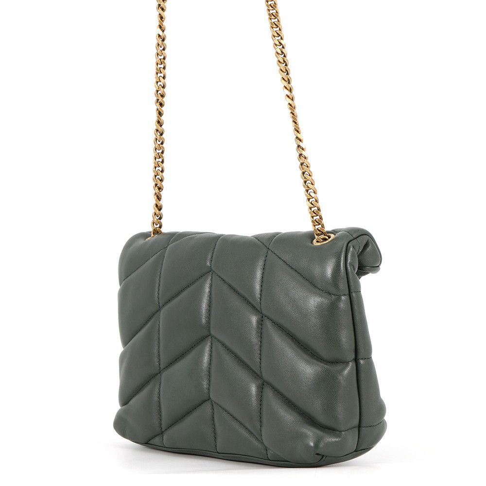 Saint Laurent Paris Chain Shoulder Bag Loulou Puffer Leather — view 2