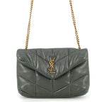 Saint Laurent Paris Chain Shoulder Bag Loulou Puffer Leather