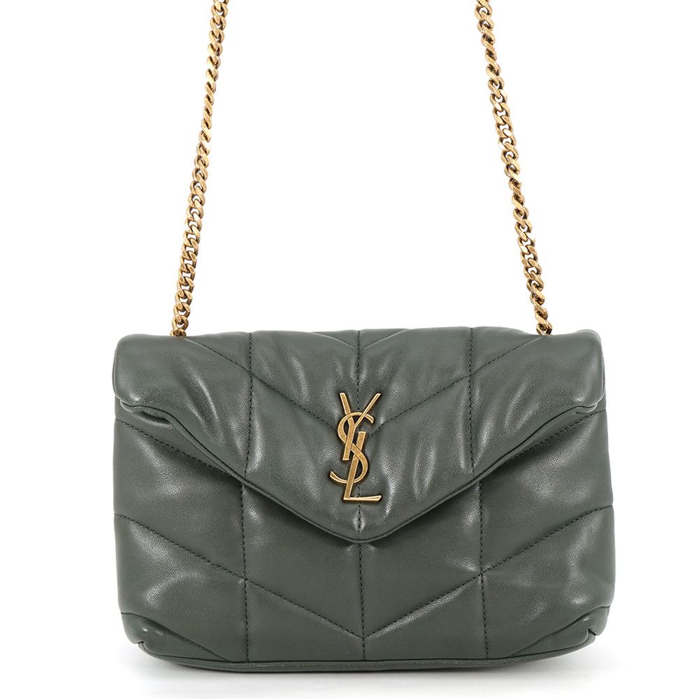Saint Laurent Paris Chain Shoulder Bag Loulou Puffer Leather