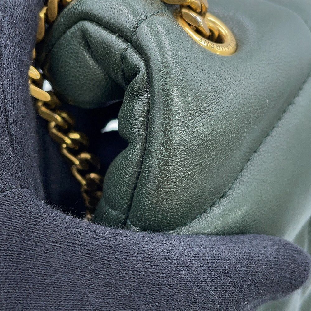 Saint Laurent Paris Chain Shoulder Bag Loulou Puffer Leather — view 8