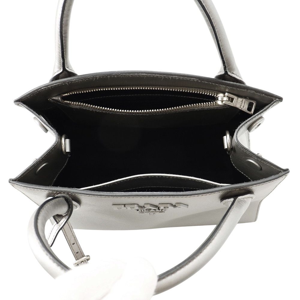 Prada Handbag Logo Leather 2-Way — view 6