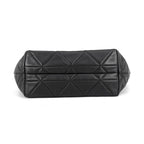 Prada Chain Shoulder Bag Nappa Stitch Logo Leather Black — view 3