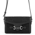 Gucci Shoulder Bag Horsebit 1955 Jumbo GG Black
