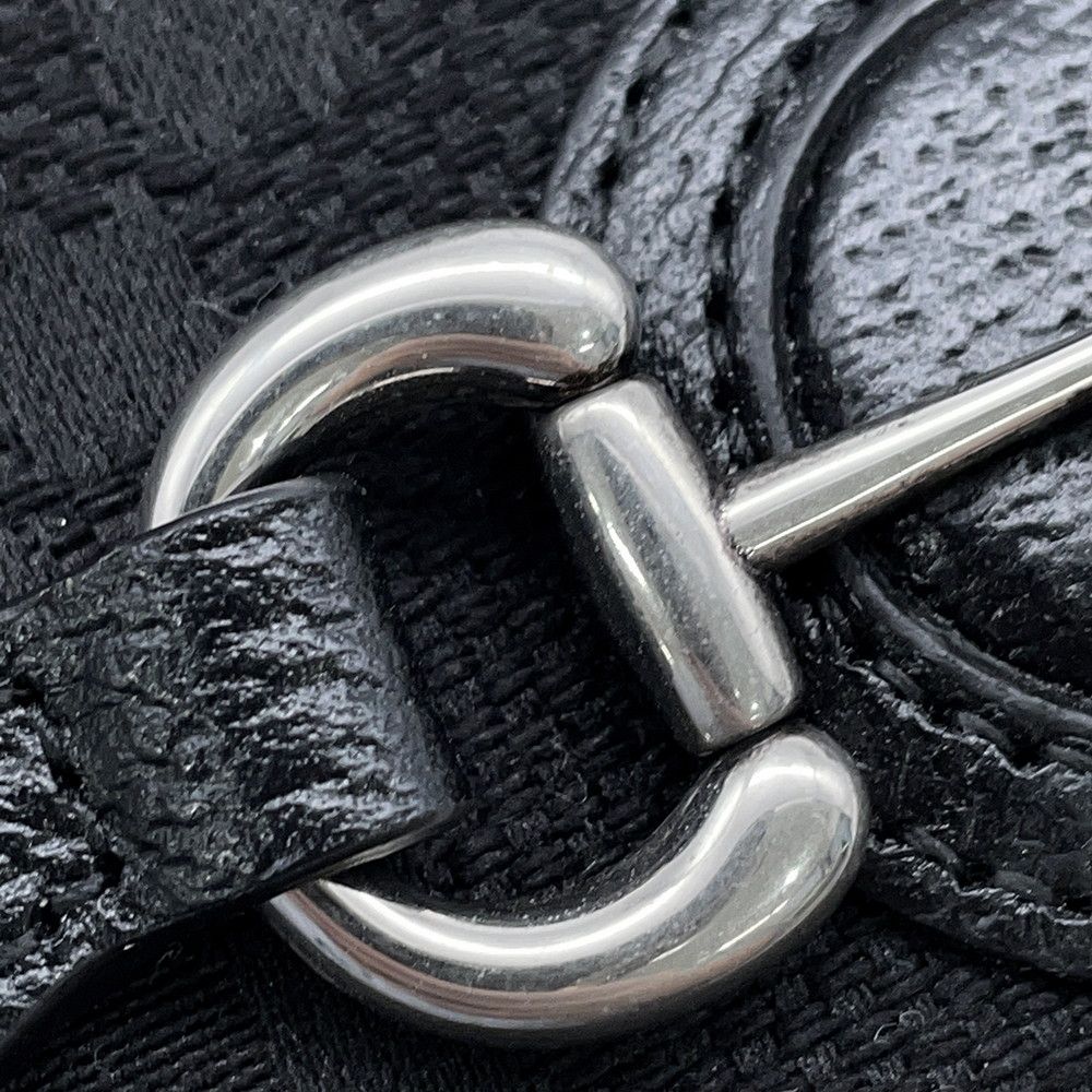 Gucci Shoulder Bag Horsebit 1955 Jumbo GG Black — view 8