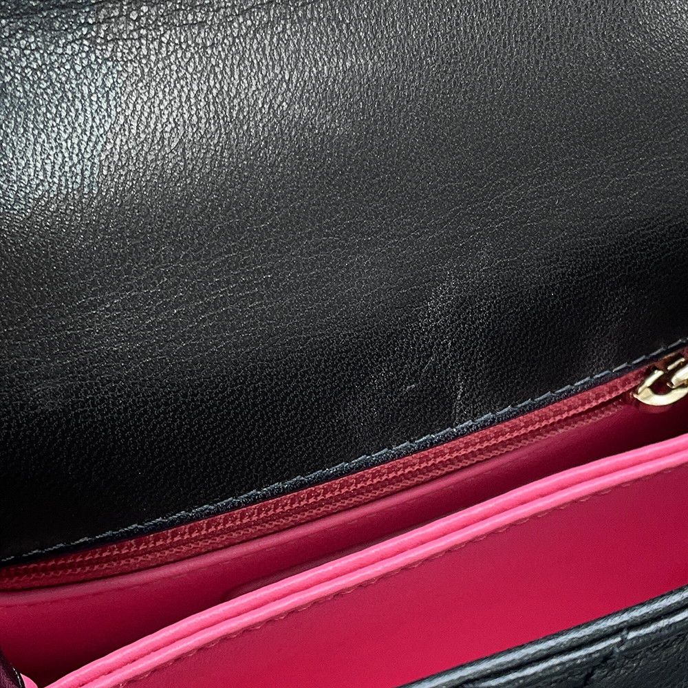 Chanel Handbag CC Logo Quilted Coco Handle XXS Lambskin 2-Way Shoulder Black — view 8