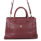 Chanel Tote Neo Executive CC Logo Caviar Leather 2-Way Shoulder Bag
