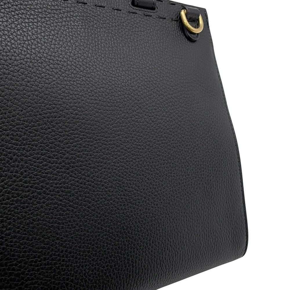 Gucci Handbag GG Marmont Leather Bag 2-Way Shoulder Black — view 8
