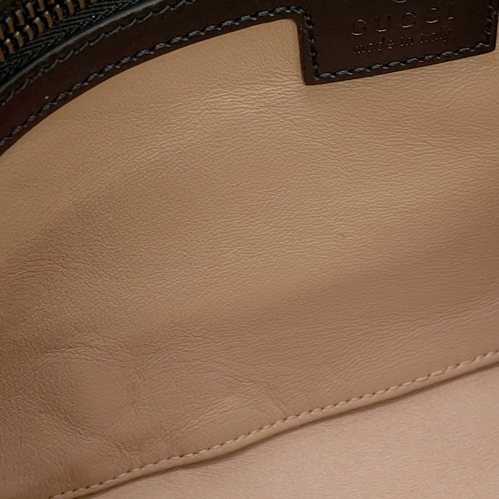 Gucci Shoulder Bag GG Marmont Python 2-Way Clutch Black — view 8