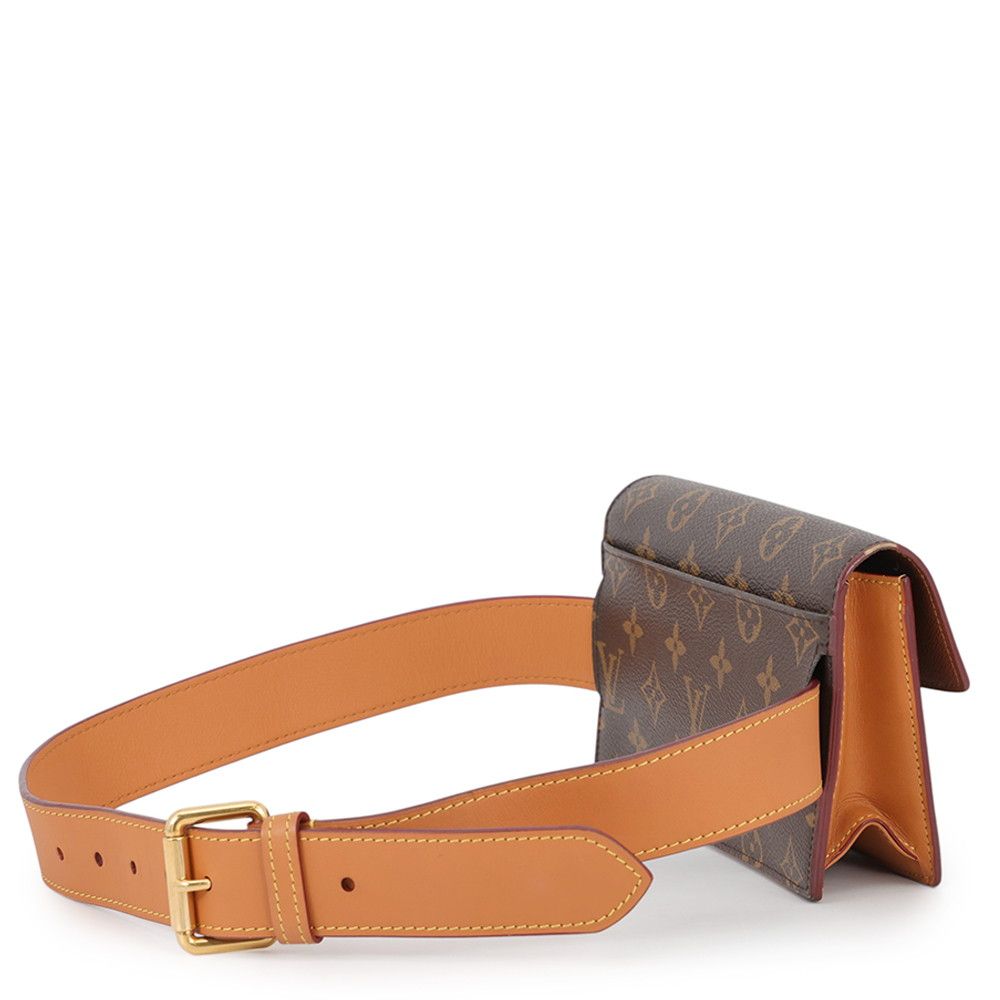 Louis Vuitton Waist Pouch Monogram S Lock Belt PM Clutch — view 2