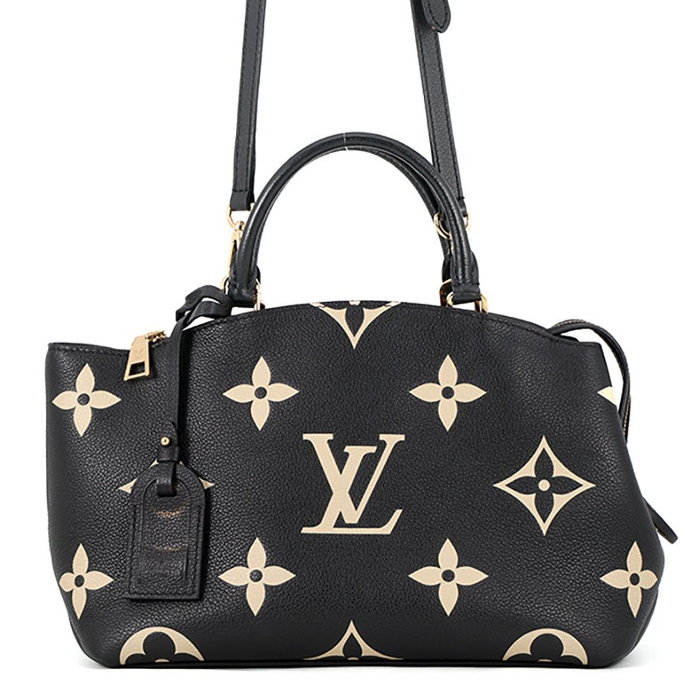 Louis Vuitton Handbag Bicolor Monogram Empreinte Petit Palais PM Black 2-Way
