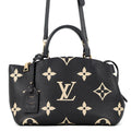 Louis Vuitton Handbag Bicolor Monogram Empreinte Petit Palais PM Black 2-Way