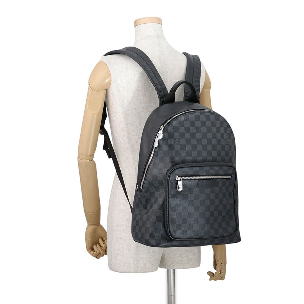 Louis Vuitton Backpack Damier Graphite Josh Black — view 4