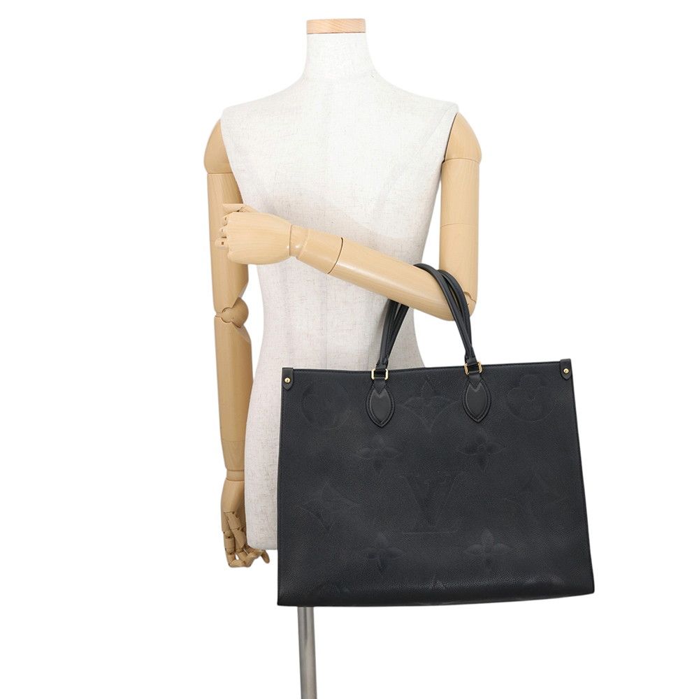 Louis Vuitton Tote Bag Monogram Empreinte On The Go GM 2-Way Black — view 4