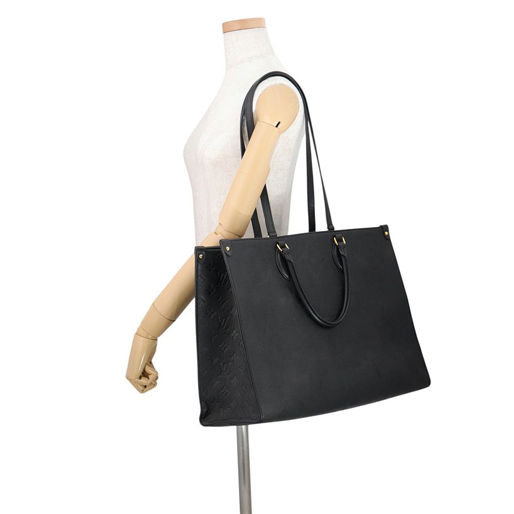 Louis Vuitton Tote Bag Monogram Empreinte On The Go GM 2-Way Black — view 5