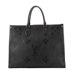 Louis Vuitton Tote Bag Monogram Empreinte On The Go GM 2-Way Black