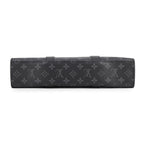 Louis Vuitton Monogram Eclipse Sac Plat 2-Way Shoulder Bag Black — view 3