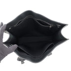 Louis Vuitton Monogram Eclipse Sac Plat 2-Way Shoulder Bag Black — view 6