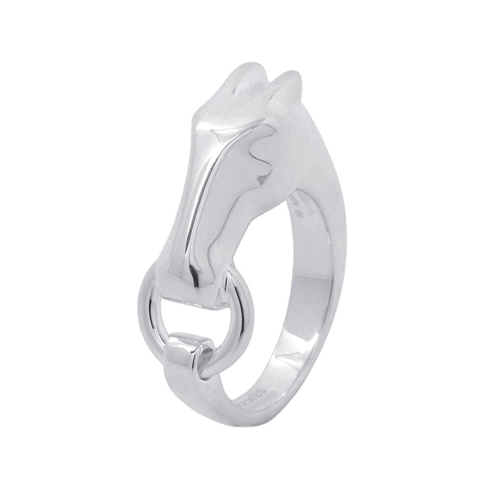 Hermes Ring Gallop Silver