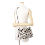 Chanel Shoulder Bag Strap Clutch CC Logo Lambskin Shearling with Key Ring Black — view 5
