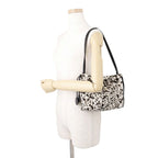 Chanel Shoulder Bag Strap Clutch CC Logo Lambskin Shearling with Key Ring Black — view 4