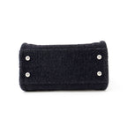 Chanel Tote Bag Deauville Line Mini Logo Glitter Tweed Leather Black — view 3